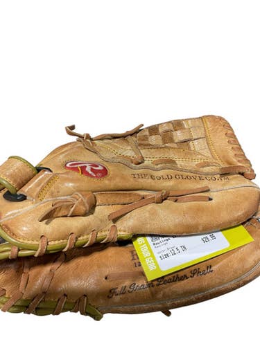 Used Rawlings 12.5 IN BB/SB Glove RH Throw Brown 12 1/2" 11834-S000038200