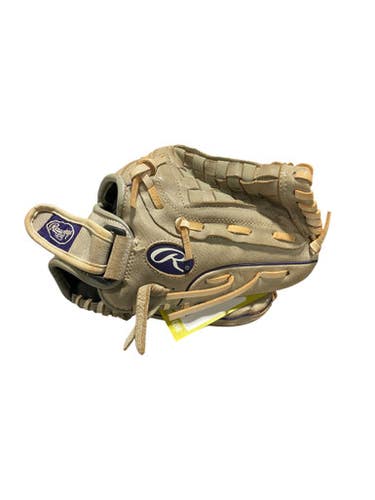 Used Rawlings PURPLE/WHITE GLOVE BB/SB Glove RH Throw White 12" 11834-S000038136