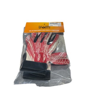 Used Wilson BLK/RED FOOTBALL GLOVES FB Gloves Red MD 11834-S000038442