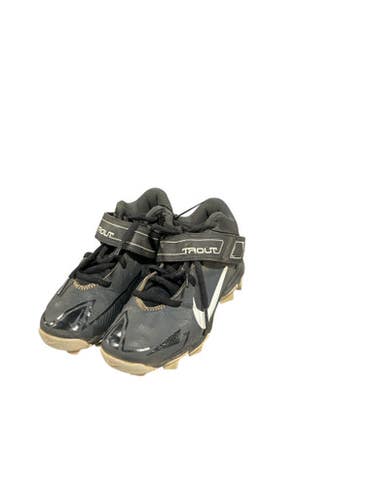 Used Nike TROUT BB/SB Cleats Black Junior 01.5 11834-S000038435