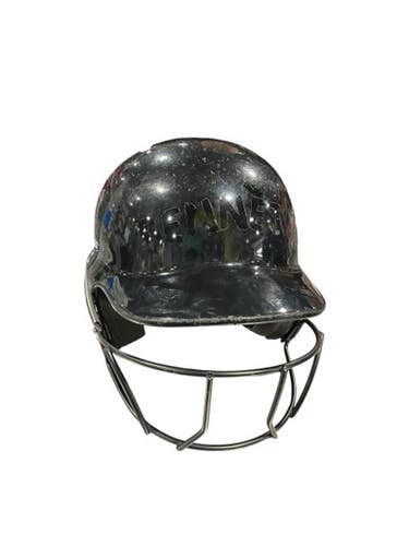Used Rawlings BLK HELMET W MASK Batting Helmet w/Mask Black SM 11834-S000038432