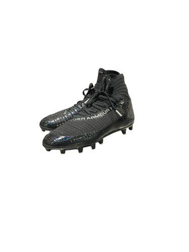 Used Under Armour Adult FB Cleats Black Senior 10 11834-S000038409