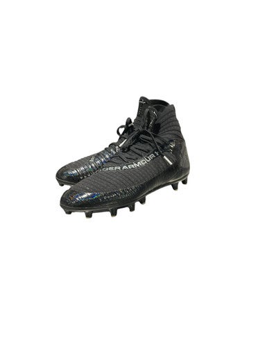 Used Under Armour Adult FB Cleats Black Senior 10 11834-S000038409