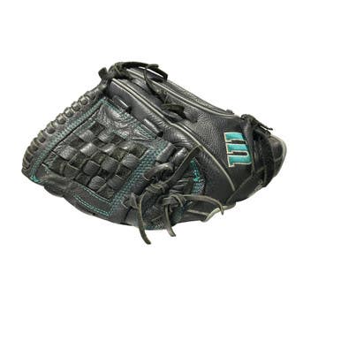 Used Wilson A500 BB/SB Glove RH Throw Black 12" 11834-S000038368