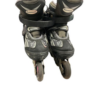 Used CUNMUCU ROLLER BLADES Junior Rec Fitness Skates Black Adjustable 11834-S000038276