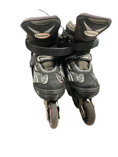 Used CUNMUCU ROLLER BLADES Junior Rec Fitness Skates Black Adjustable 11834-S000038276