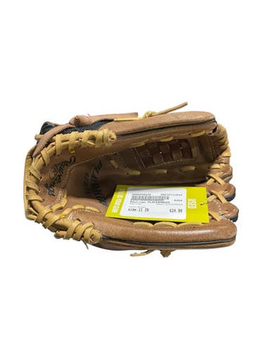 Used Rawlings PLAYERMAKER BB/SB Glove RH Throw Brown 11" 11834-S000038225