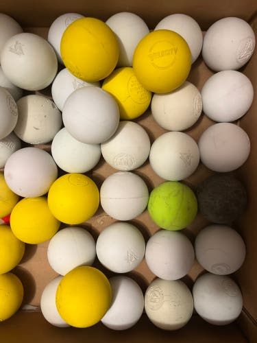 62 Used and Lightly Used Lacrosse Balls