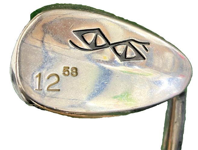 Snake Eyes EV Forged Lob Wedge 58*12* RH Stiff Steel 35" New Jumbo Grip Nice