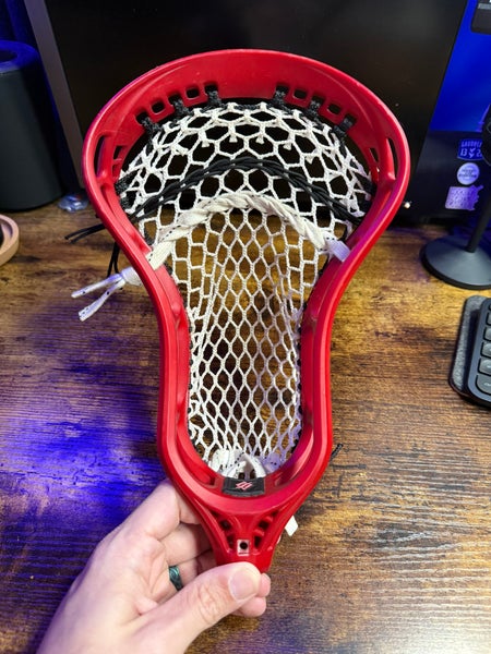 StringKing Mark 3V Custom Red Dyed Lacrosse Head