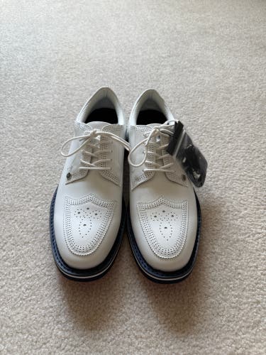 Authentic G/FORE Men's Size 11 Brand New Gallivanter Full Grain Smooth Leather Brogue Golf Shoes