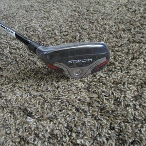 NEW LH TAYLORMADE STEALTH PLUS 22* #4 RESCUE HYBRID HZRDUS SMOKE RDX 70 REGULAR FLEX (No HC)
