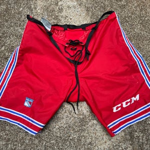 pro stock hockey pant shell large New York Rangers CCM