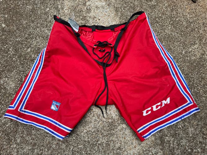 pro stock hockey pant shell large New York Rangers CCM