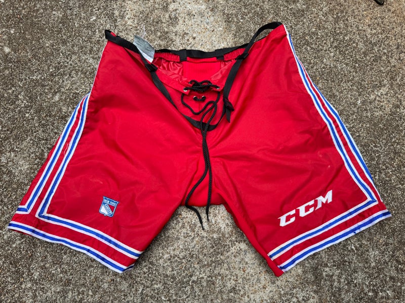 pro stock hockey pant shell large New York Rangers CCM