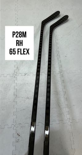 Senior(2x)Right P28M 65 Flex 66” ProBlackStock™ Unbranded Blackouts Pro Stock Nexus Hockey Sticks