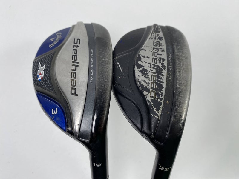 Callaway Steelhead XR 3 & 4 Hybrid Set 19* 22* Ozik Program F15 65g Stiff RH