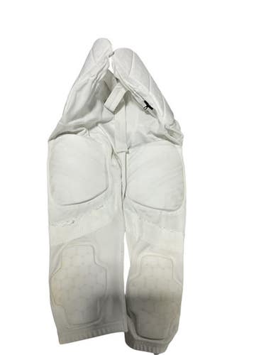 Used Under Armour Youth FB Integrated Pants White LG 11834-S000038018