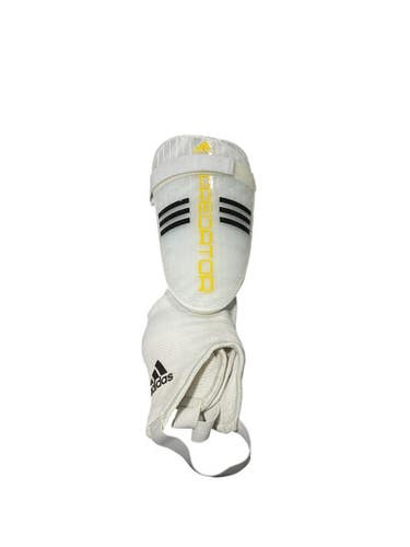 Used Adidas Soccer Shin Guards Adult White LG 11834-S000038046