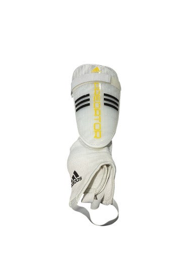 Used Adidas Soccer Shin Guards Adult White LG 11834-S000038046