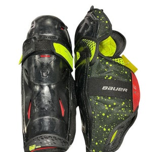 Used Bauer VAPOR X Junior Shin Guards Black 11" 11834-S000038081