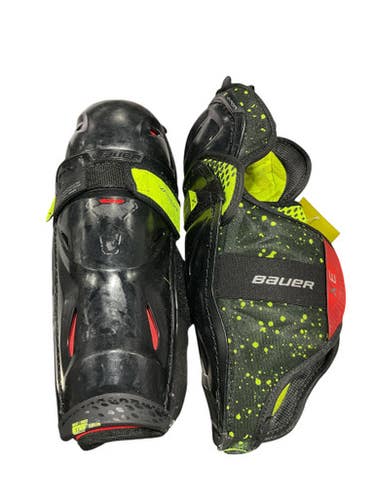Used Bauer VAPOR X Junior Shin Guards Black 11" 11834-S000038081