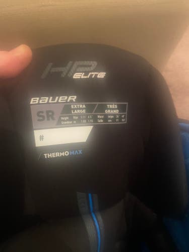 XL Senior Bauer HP ELITE Hockey Pants (New)