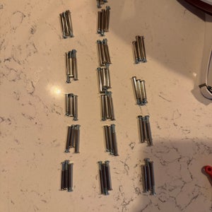 Stringking lacrosse head screws