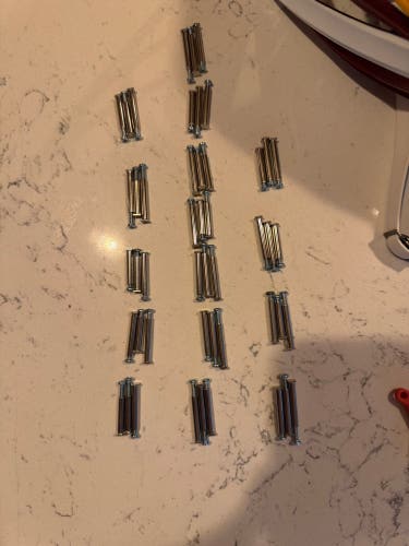 Stringking lacrosse head screws