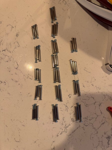 Stringking lacrosse head screws