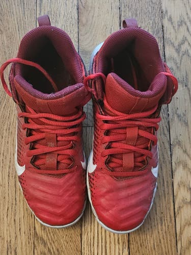 Red Kids Youth 3Y (Big Kids / Youth) Nike Molded Cleats Cleats (Used)