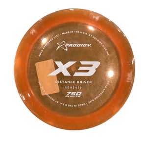 Used Prodigy 750 X3 Disc Golf Driver Orange 11884-S000049755