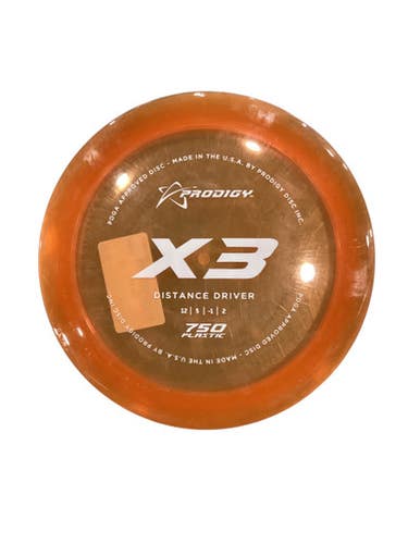 Used Prodigy 750 X3 Disc Golf Driver Orange 11884-S000049755