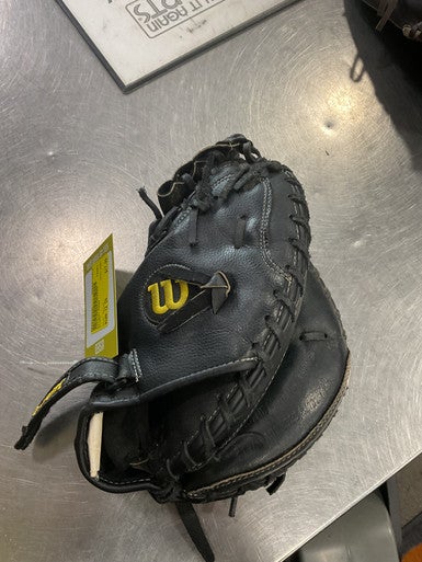 Used Wilson A360 LH Throw Fastpitch Gloves Yellow 12" 11614-S000218435