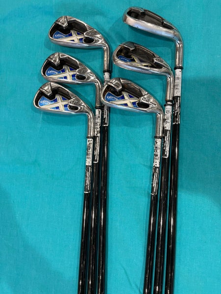 Men's Callaway X-22 Iron Set Right Handed Stiff Flex Graphite Shaft (Used)