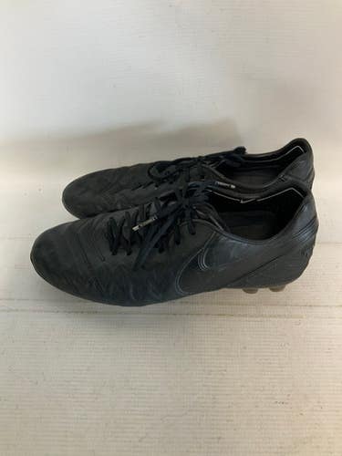 Used Nike TIEMPO 34 US Soccer Cleats Black Senior 10 11823-S000033159