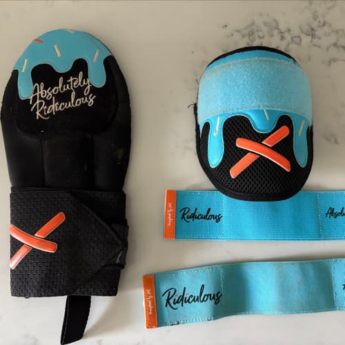 Absolutely Ridiculous Ice Cream Pushin' P Standard Sliding Mitt Standard & Youth Elbow Guard (Used)