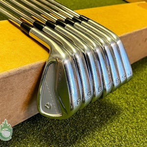 Used LH TaylorMade 2020 P-7MC Forged Irons 4-PW TI X100 X-Stiff Steel Golf Set