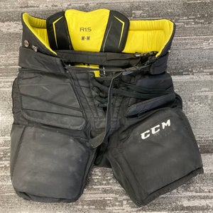 Black Junior Medium CCM Premier R1.5 Hockey Goalie Pants (Used)