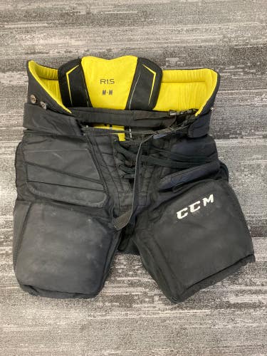 Black Junior Medium CCM Premier R1.5 Hockey Goalie Pants (Used)