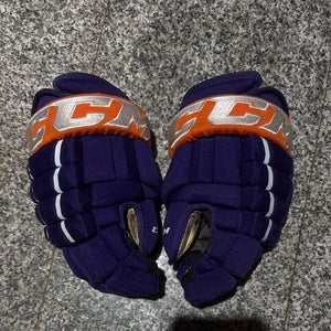 CCM Gloves Purple/Orange