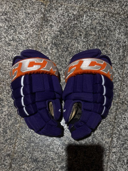 CCM Gloves Purple/Orange
