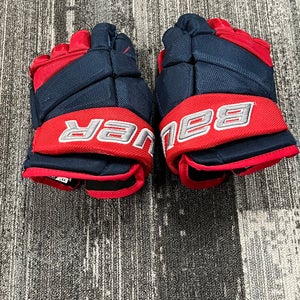 Blue Junior Bauer Vapor Pro Team Gloves 11" (Used)