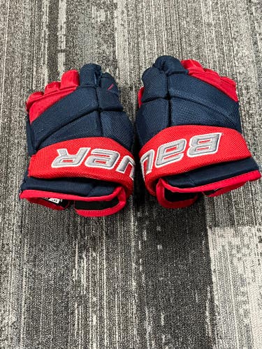 Blue Junior Bauer Vapor Pro Team Gloves 11" (Used)