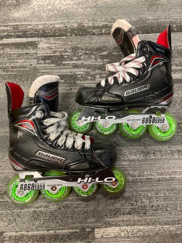 Junior Bauer Vapor X400R Inline Skates Regular Width Size 1 (Used)