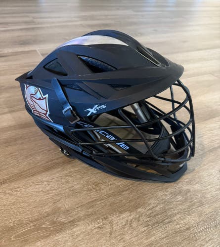 GAME USED BELLARMINE KNIGHTS Black Cascade XRS Helmet
