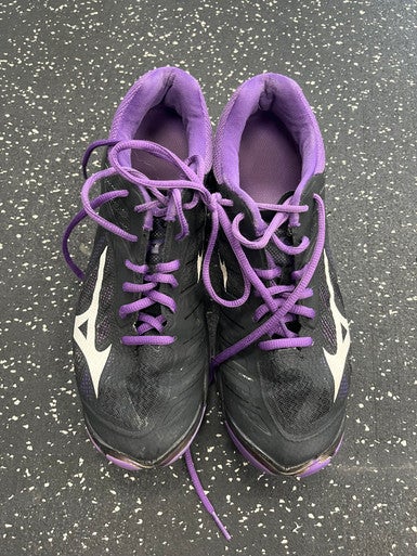 Used Mizuno VB Shoes Adult Black Senior 9.5 11849-S000030243