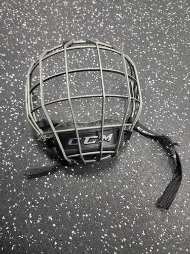 Used CCM Hockey Wire Mask Grey One Size 11849-S000030222