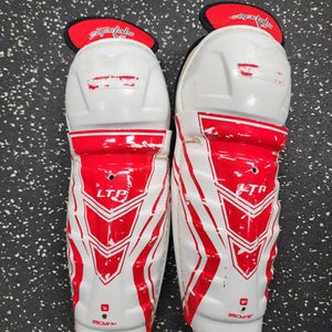 Used CCM LTP Youth Shin Guards White 10" 11849-S000030220