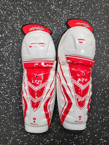 Used CCM LTP Youth Shin Guards White 10" 11849-S000030220
